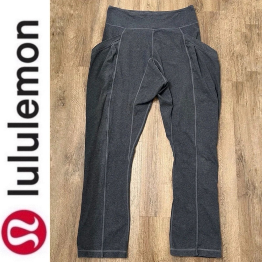 Lululemon‎ Athletica Women's Gray Wunder Train High-Rise Pants Size 6